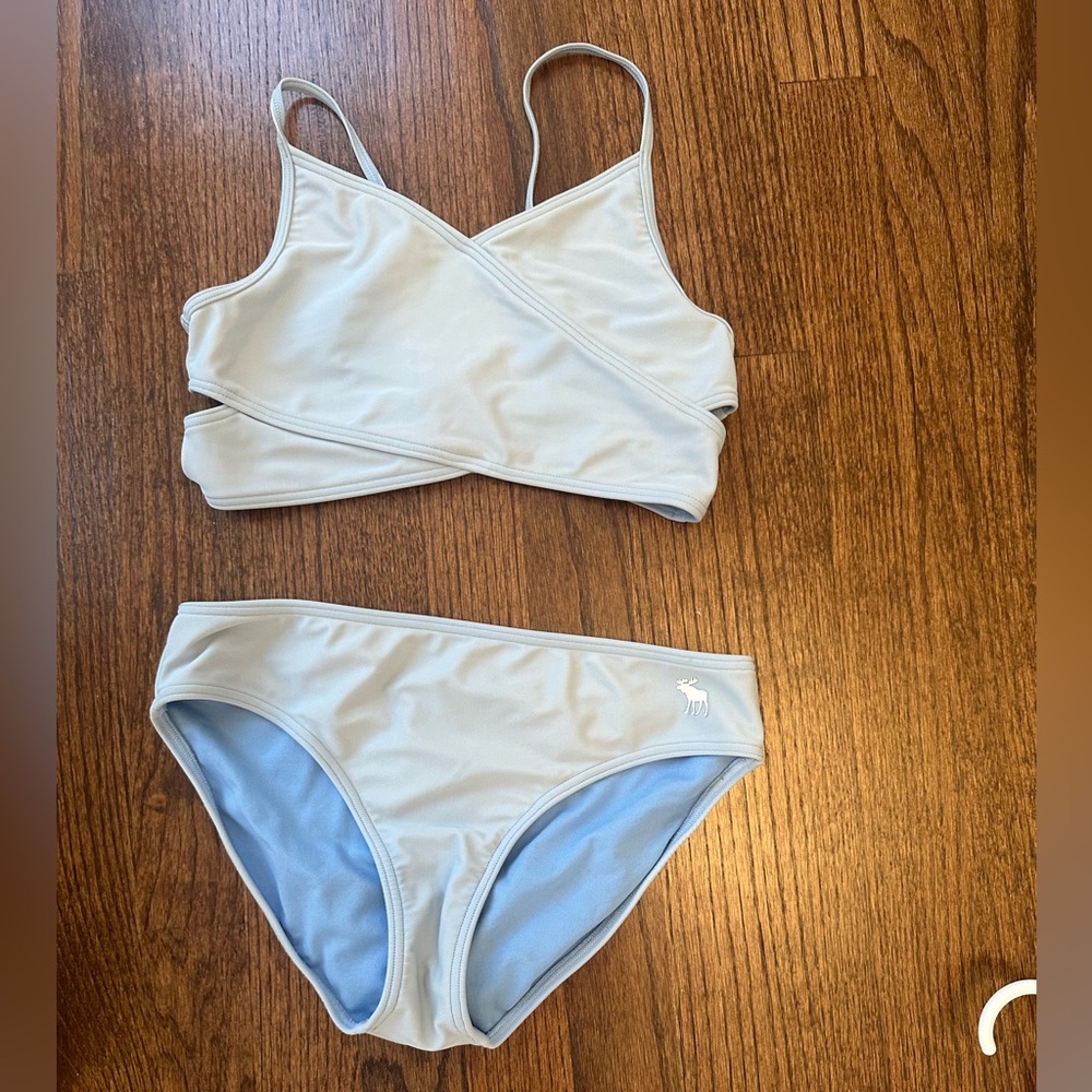Abercrombie and Fitch light blue bathing suit
